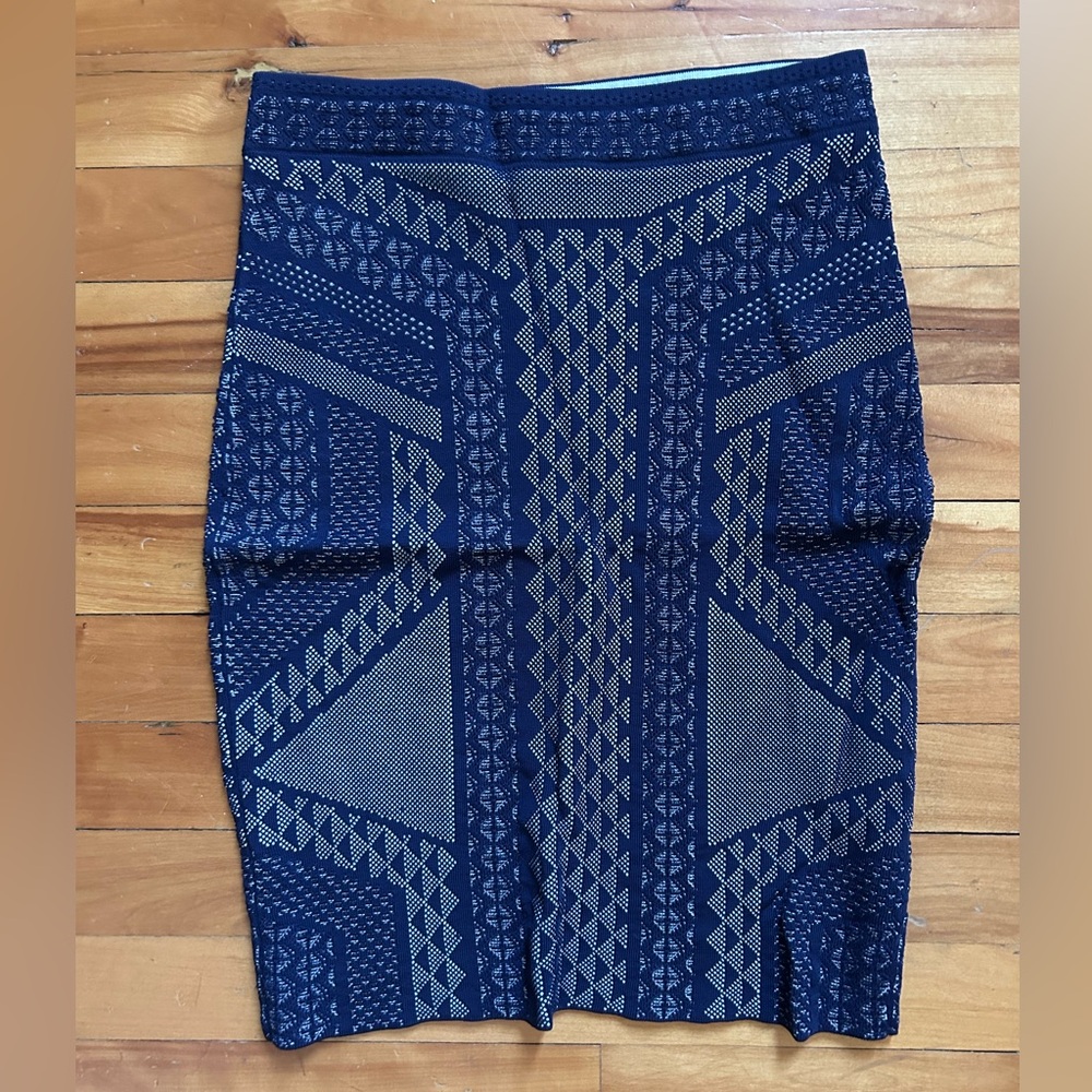 BCBGMaxAzria Navy Pencil Skirt